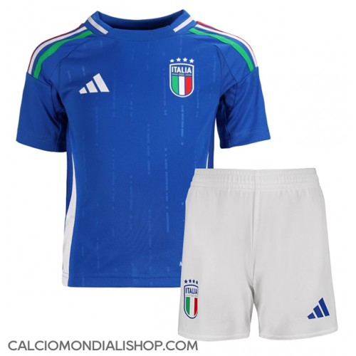 Maglie da calcio Italia Prima Maglia Bambino Europei 2024 Manica Corta (+ Pantaloni corti)